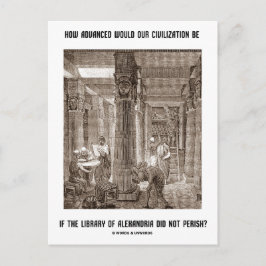 Wie hoch die Zivilisation ist, wenn Bibliothek Ale Postkarte
