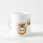 Wie Honig für eine Biene Kaffeetasse (Vorderseite Links)