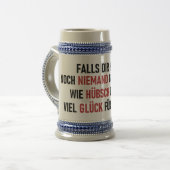 WIE HÜBSCH DU BIST BIERGLAS (Vorderseite Links)