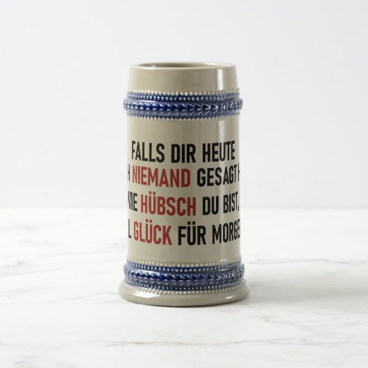 WIE HÜBSCH DU BIST BIERGLAS (Mittel)