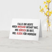 WIE HÜBSCH DU BIST KARTE (Gelbe Blume)