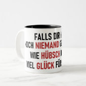 WIE HÜBSCH DU BIST ZWEIFARBIGE TASSE (Vorderseite Links)