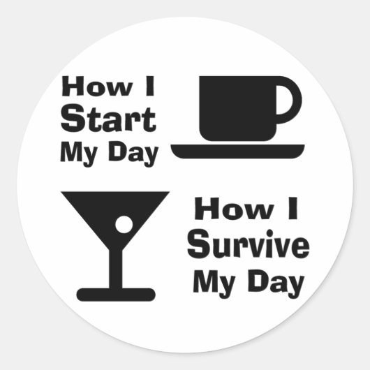 Wie ich Aufkleber überlebe (Vorderseite)