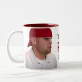 "Wie ich behalte immer das Handeln" Zweifarbige Tasse (Links)