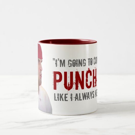 "Wie ich behalte immer das Handeln" Zweifarbige Tasse (Mittel)