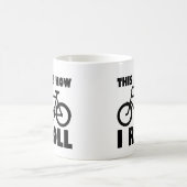 Wie ich Bike Roll Funny Mug Kaffeetasse (Mittel)