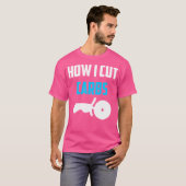Wie ich Carbon Funny Diet schneiden Pizza Geschenk T-Shirt (Vorne ganz)