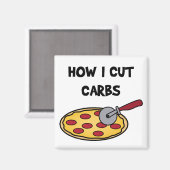 Wie ich Carbon Pizza-Magnet schneide Magnet (Vorderseite/Rückseite)