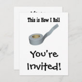 Wie ich das Duktband rollen kann Einladung (Vorne/Hinten)