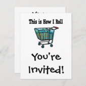 Wie ich den Einkaufskorb nehme Einladung (Vorne/Hinten)