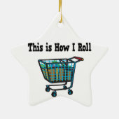 Wie ich den Einkaufskorb nehme Keramik Ornament (Hinten)