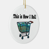 Wie ich den Einkaufskorb nehme Keramikornament (Rechts)