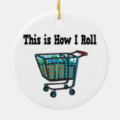 Wie ich den Einkaufskorb nehme Keramikornament (Hinten)