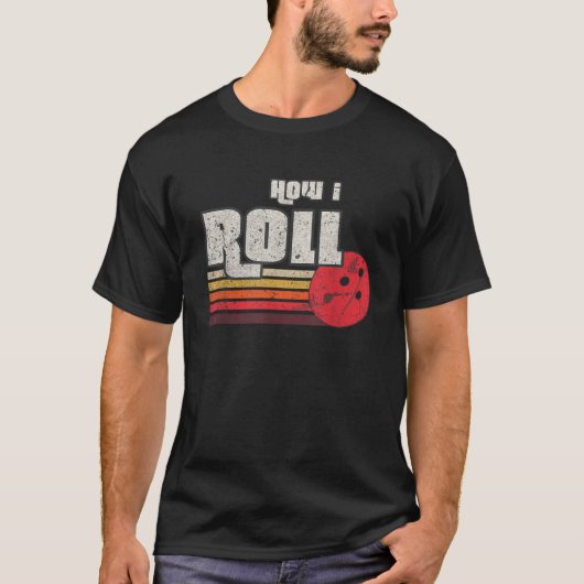 Wie ich den Funny Graphic Bowling Strikes League T T-Shirt (Vorderseite)