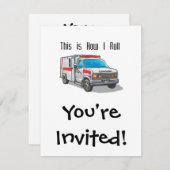 Wie ich den Krankenwagen fahre Einladung (Vorne/Hinten)