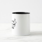 Wie ich den Menschen mag | Black and Strong Novelt Tasse (Zentrum)