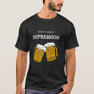 Wie ich Depresbekämpffffe Bier - Germa T-Shirt