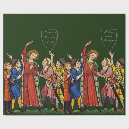 Wie  ich dich? geschenkpapier (Flach)