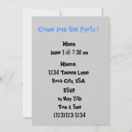 Wie ich die Einladung von Tween Boys durchsetze (Rückseite)