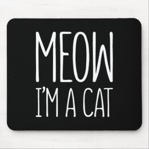 Wie ich ein Cat Halloween Cat Costume Shirt bin Mousepad