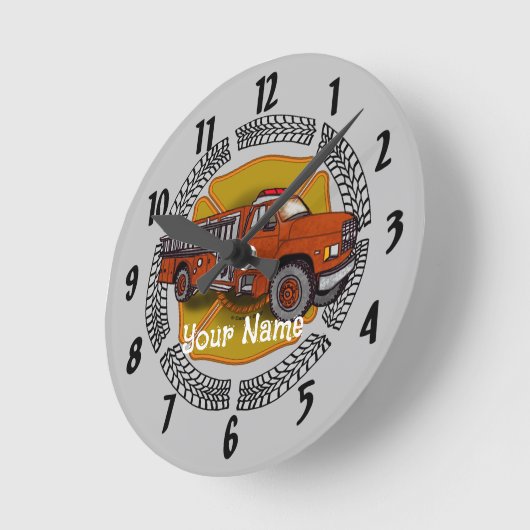 Wie ich Feuerwehruhren rollen kann Runde Wanduhr (Winkel)