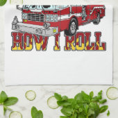 Wie ich Löschfahrzeug rolle Küchentuch (Gefaltet)