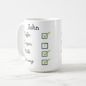 Wie ich meine personalisierte Tasse des Kaffees (Vorderseite Links)