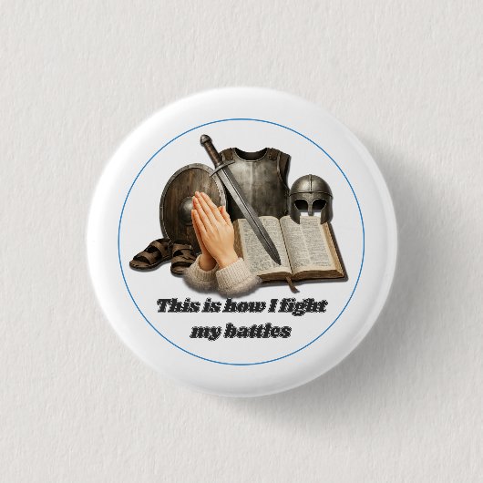 Wie ich meine Schlachten schlage Button (Vorderseite)