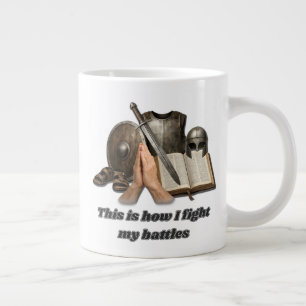 Wie ich meine Schlachten schlage Jumbo-Tasse
