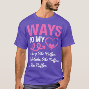Wie ich mir Kaffee kaufen Funny T Shirts Redewendu