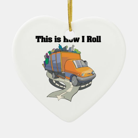 Wie ich Roll (Müllwagen) Keramik Ornament (Vorne)