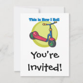 Wie ich Roll (Scooter) Einladung (Vorderseite)