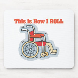 Wie ich rolle (Rollstuhl) Mousepad