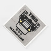 Wie ich rollen | 4x4 Off-Road Rock Crawler Truck Serviette (Ecke)