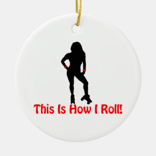 Wie ich Rollen-Derby-Mädchen rolle Keramikornament