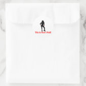 Wie ich Roller Derby Girl Roll Runder Aufkleber (Tasche)