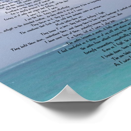 Wie ich schwimme poster (Ecke)