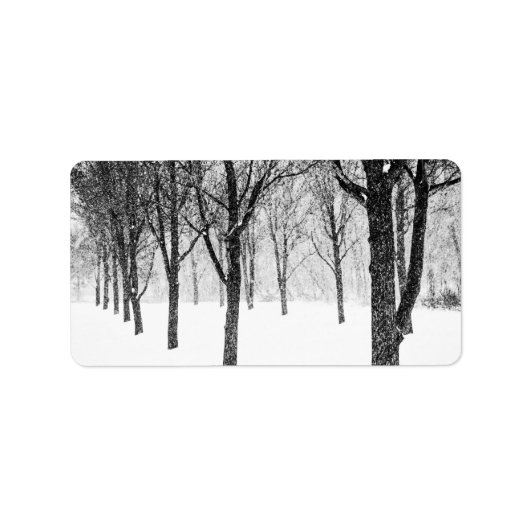 wie ich Seite an Seite mit Bäumen Adressaufkleber (Vorne)