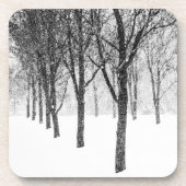 wie ich Seite an Seite mit Bäumen Getränkeuntersetzer (Vorderseite)