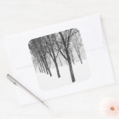 wie ich Seite an Seite mit Bäumen Quadratischer Aufkleber (Umschlag)