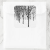 wie ich Seite an Seite mit Bäumen Quadratischer Aufkleber (Tasche)