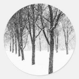 wie ich Seite an Seite mit Bäumen Runder Aufkleber