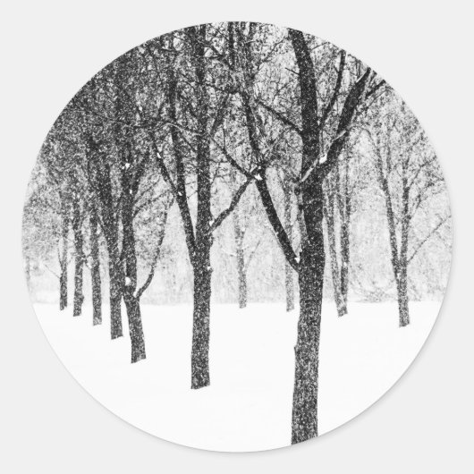 wie ich Seite an Seite mit Bäumen Runder Aufkleber (Vorderseite)