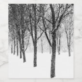 wie ich Seite an Seite mit Bäumen Weinetikett (Einzelnes Label)