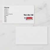 Wie ich Teppich rollen kann Visitenkarte (Vorne/Hinten)