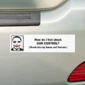 Wie ich tue, glauben Sie über Gewehr-Kontrolle Autoaufkleber (Auf Auto)