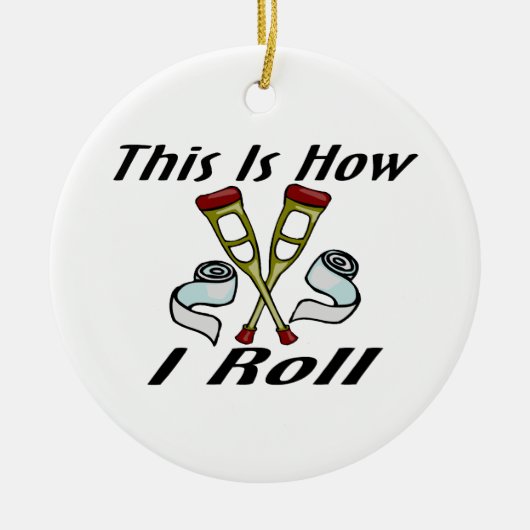 Wie ich verletzt rolle keramikornament (Vorne)