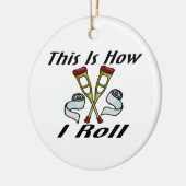 Wie ich verletzt rolle keramikornament (Links)