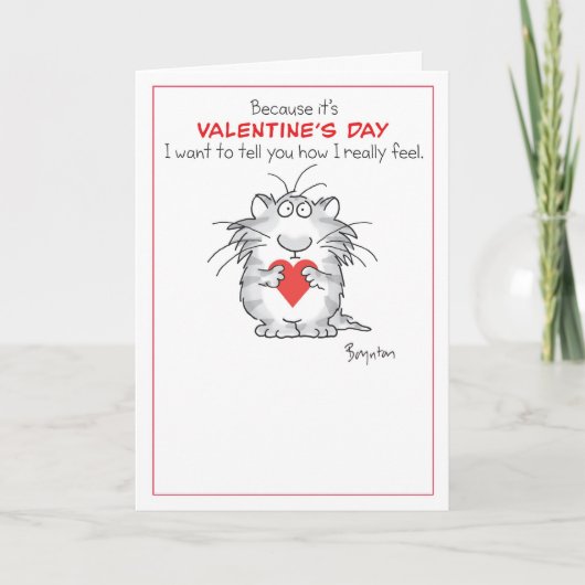 WIE ICH WIRKLICH FÜHLE FEIERTAGSKARTE (Vorderseite)