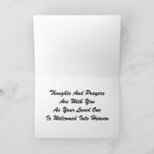 Wie Ihr Liebes im Himmel willkommen ist Karte (Innenseite)